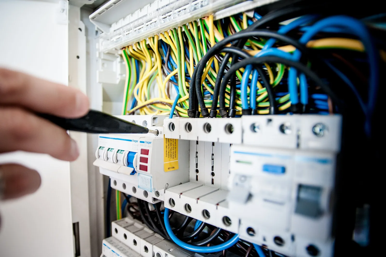 Electrical panel assessed during a service upgrade quote in Hartford